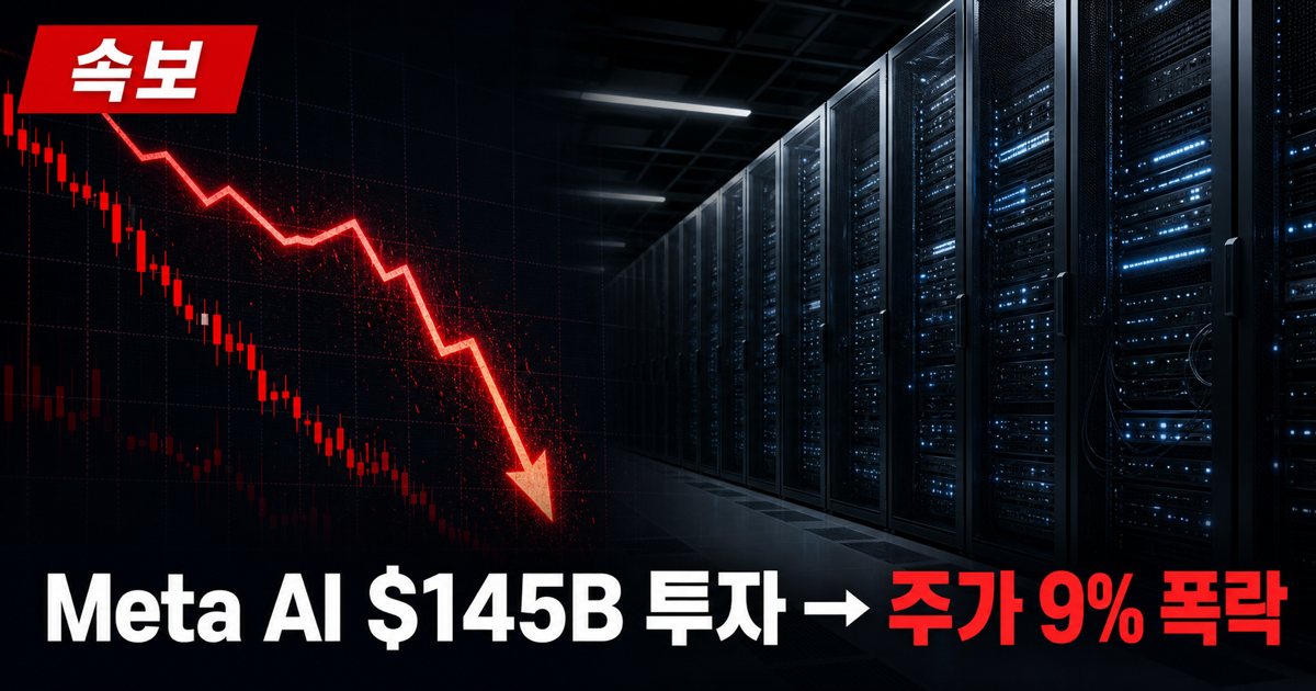 Meta AI $145B 투자 → 주가 폭락: 빅테크 AI 투자의 현실