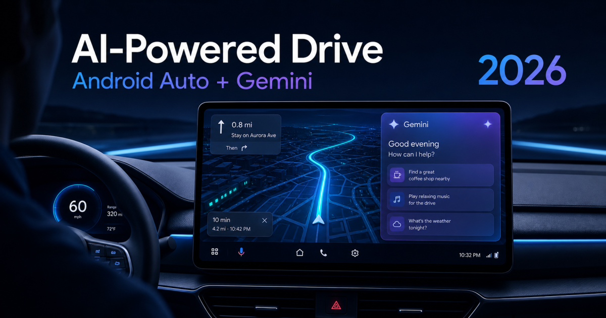 2026년 Android Auto 완전 개편: 내 차에서 Gemini가 할 수 있는 것들
