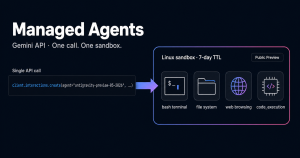 Gemini API 한 번 호출로 격리 Linux 샌드박스: Managed Agents가 의미하는 것